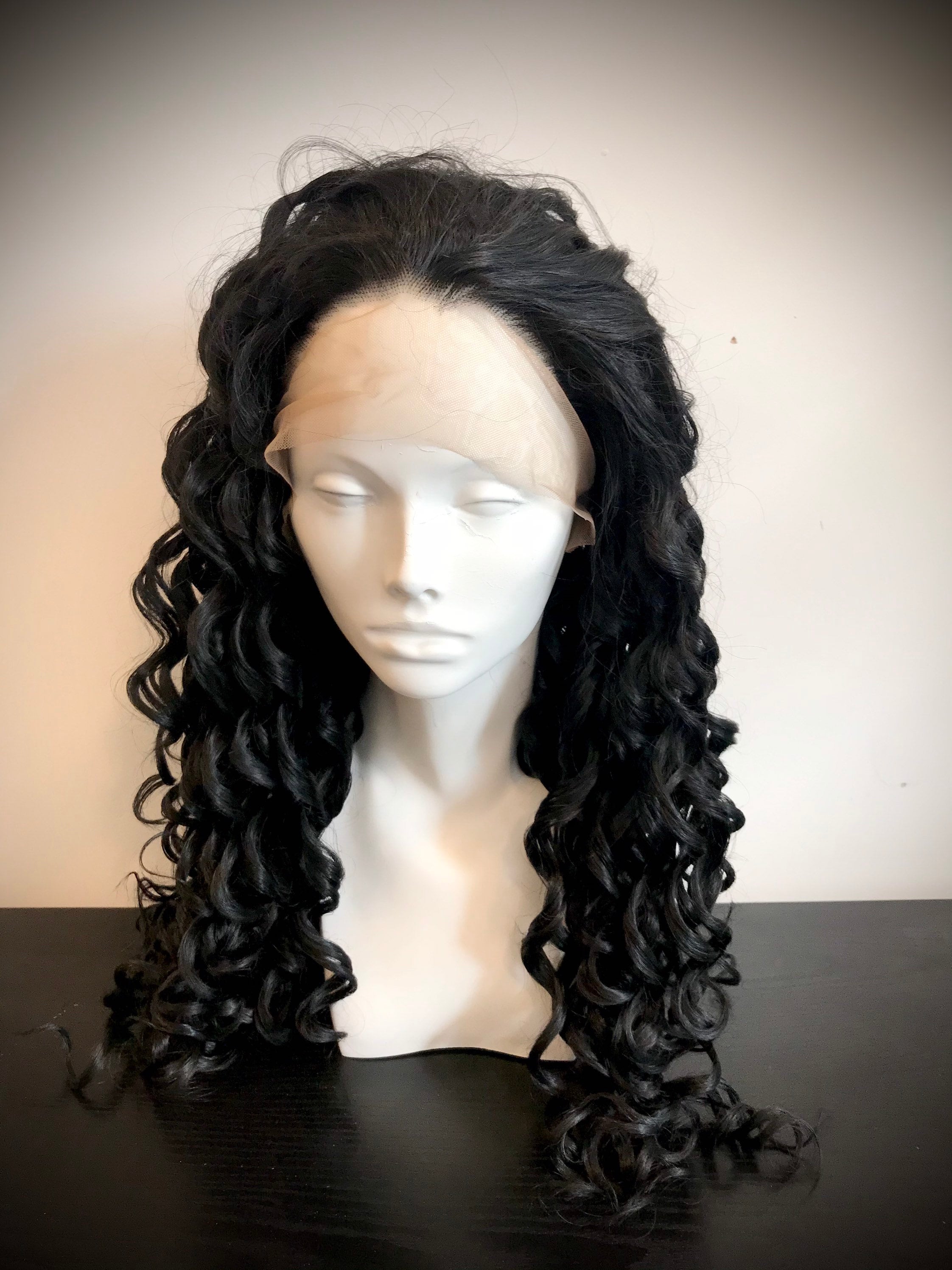 Kosher wig Sheitel Jewish wig colour dark brown black top Etsy