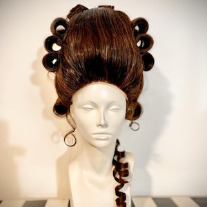Marie Antoinette wig , Georgian reenacting cosplay costume masquerade French hair baroque historical period lacefront wig costume dama drag