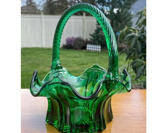 Antiqueフェントン40's～50's緑Fentonドットアンティーク Antique