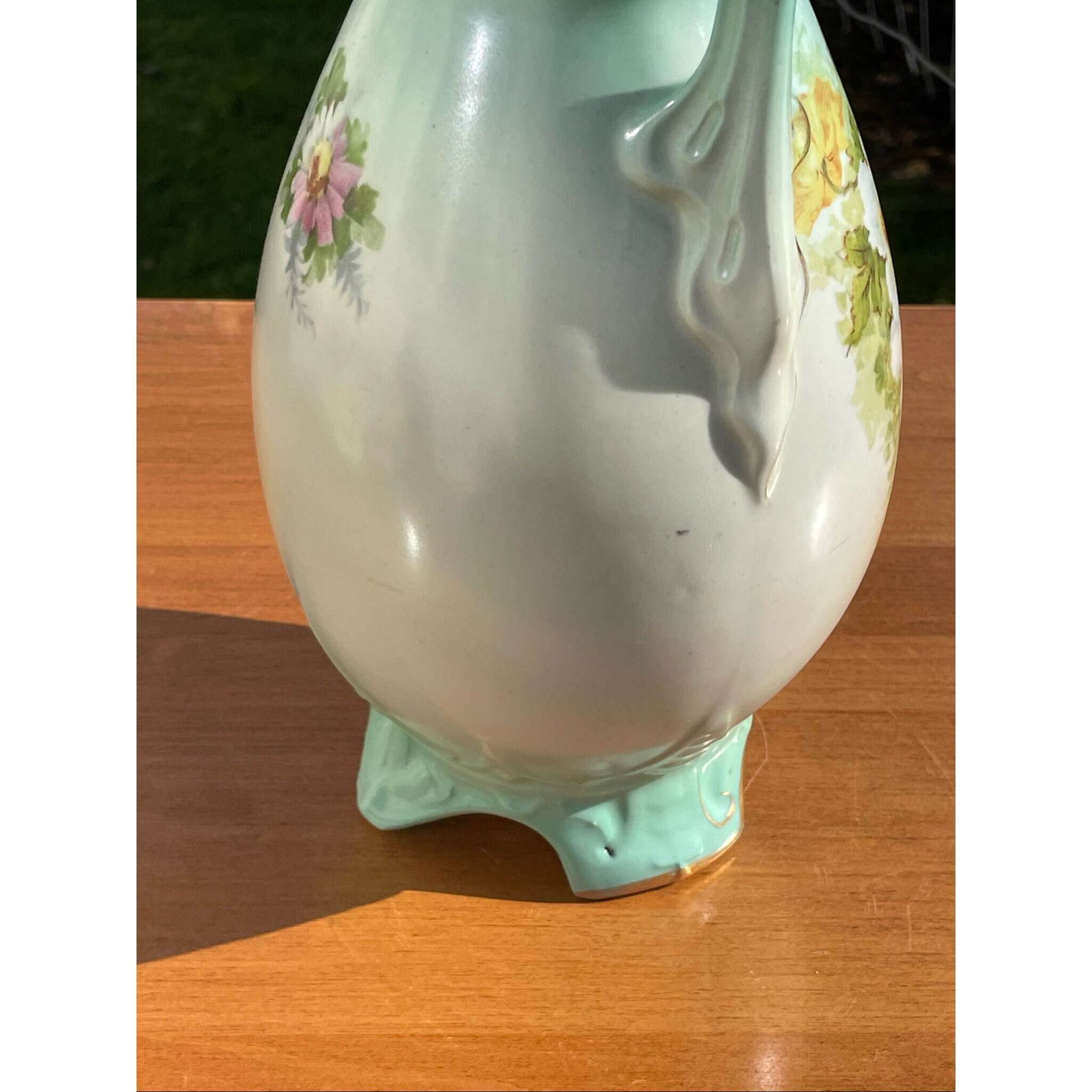 Antique Hand Painted Romantic Victorian Floral Porcelain