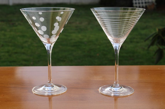 Cheers Martini Glasses, Set of 4, Cheers Glassware, Mikasa