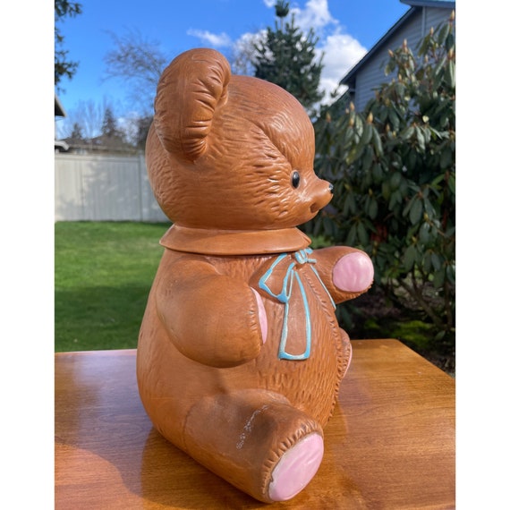 Vintage Twin Winton USA California Ceramic Bear Cookie Jar With