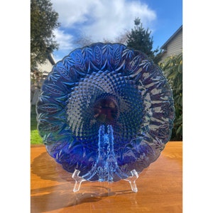 Vintage 70/80s Royal Sapphire Cobalt Blue Glass Dinner Plate | Vintage Arcoroc France for Avon|Table Plates|Cape Cod Style Sold Individually