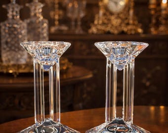 Vintage Marc Aurel Lead Crystal Holders Set of 2 (24% Bleikristall) Made in Germany