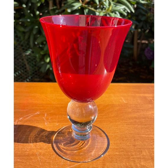 The Wine Goblet with Ceramic Stem Set of 2