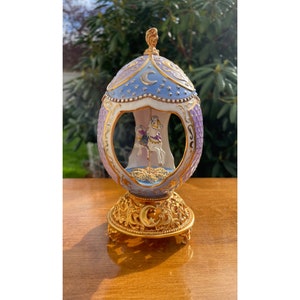 Vintage Moonlight Musical Carousel Egg by The House of Faberge Exclusively The Franklin Mint