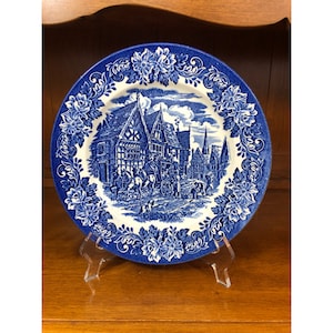Vintage English Ironstone Tableware Ltd Single Replacement Plate 9 3/4&quot; X 9 3/4&quot; Made In England