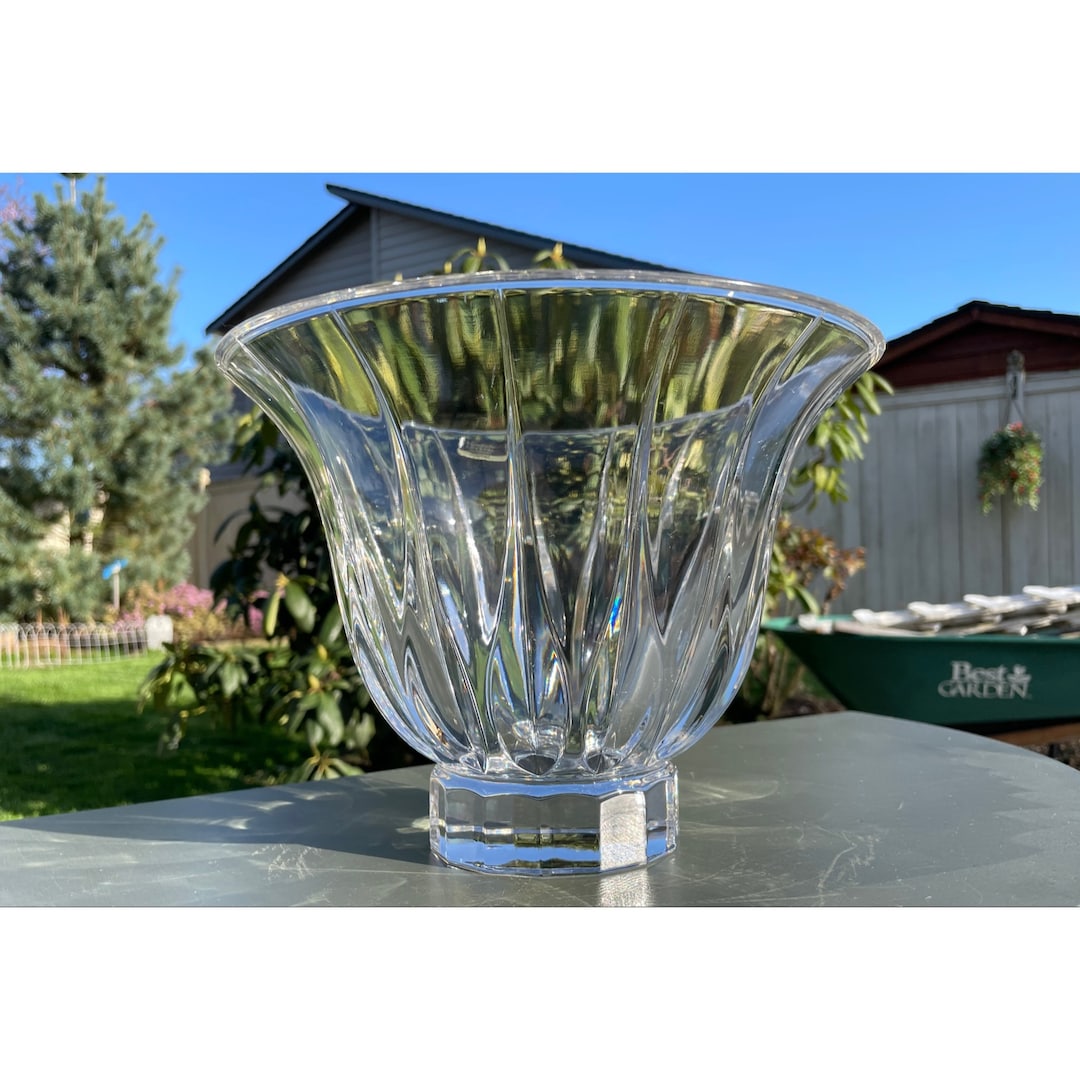 Vintage Elegant Noritake Lead Crystal Vendome Centerpiece Bowl Made in