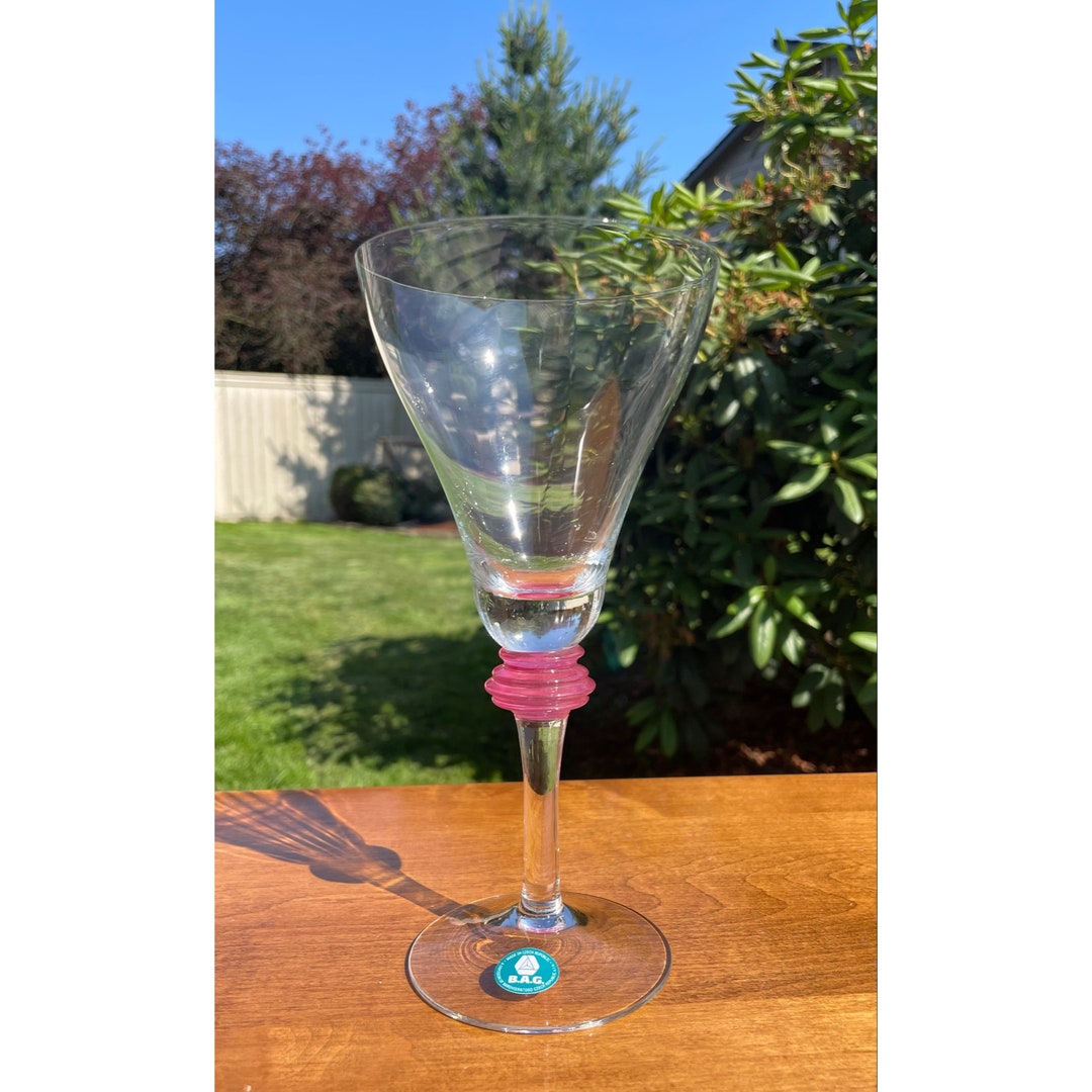 Vintage Czech Republic Made B.A.G. Clear Pink Bohemian