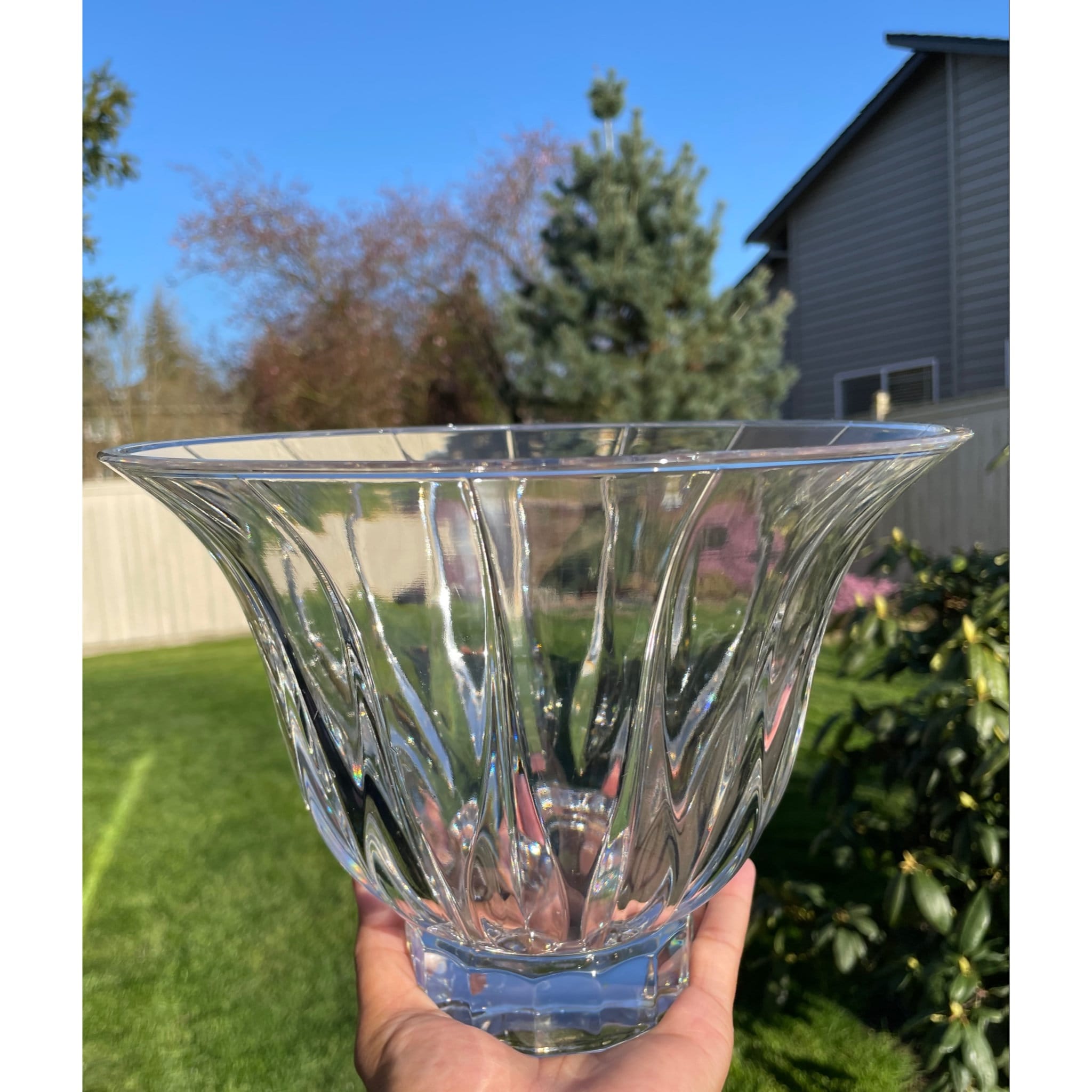 Vintage Elegant Noritake Lead Crystal Vendome Centerpiece Bowl Etsy