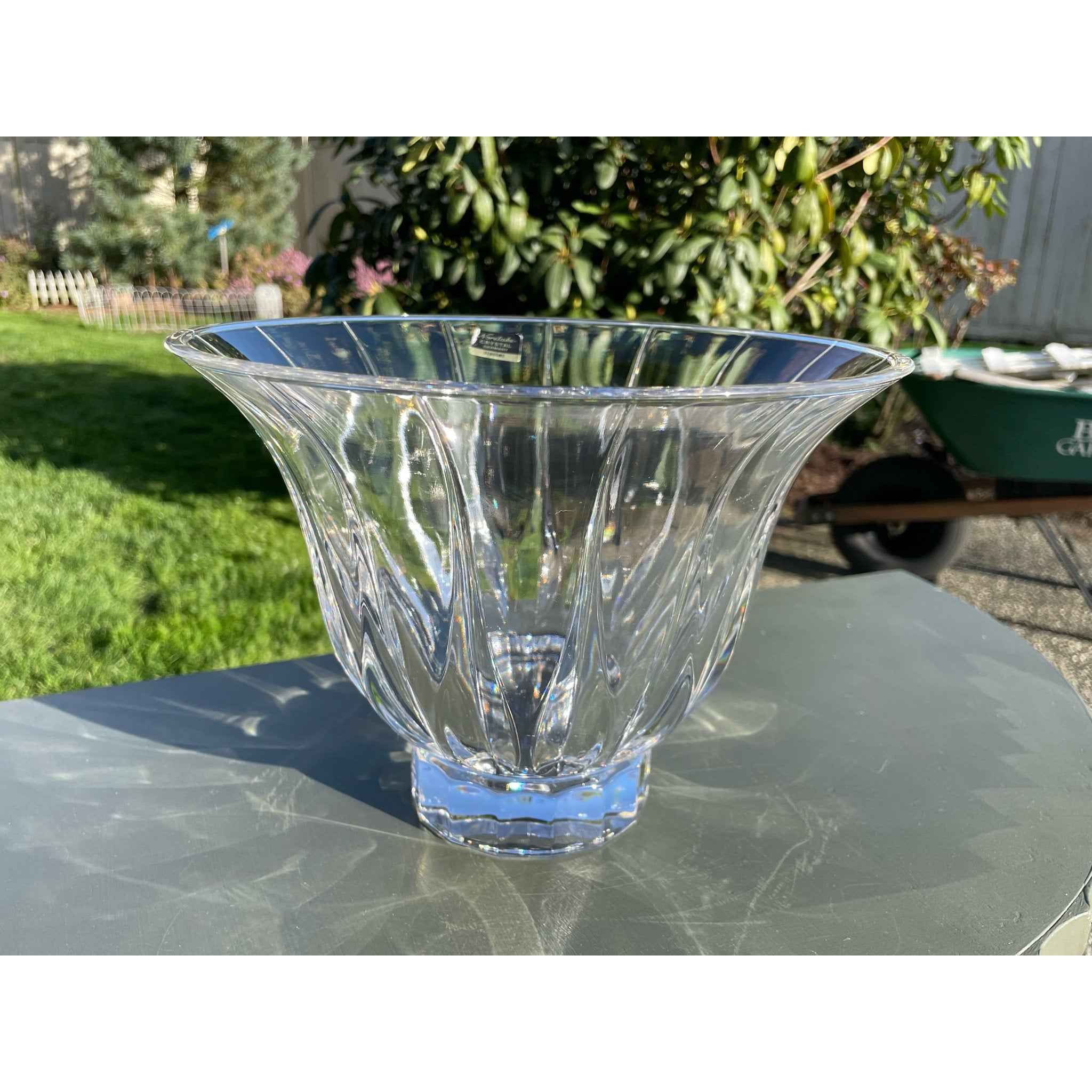 Vintage Elegant Noritake Lead Crystal Vendome Centerpiece Bowl Etsy