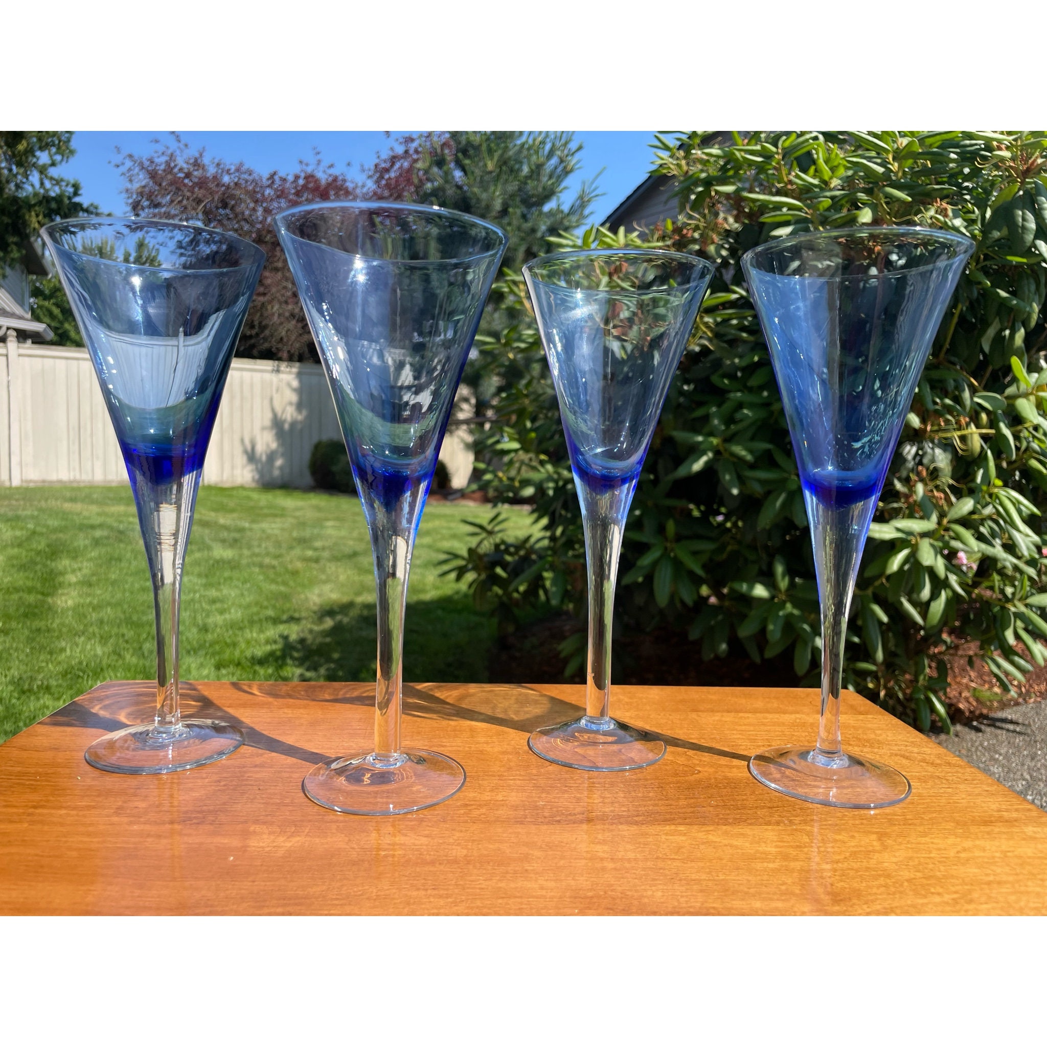 Juvale Martini Glasses - Set of 6 Clear Classic 5-Ounce Cocktail Glasses Nib