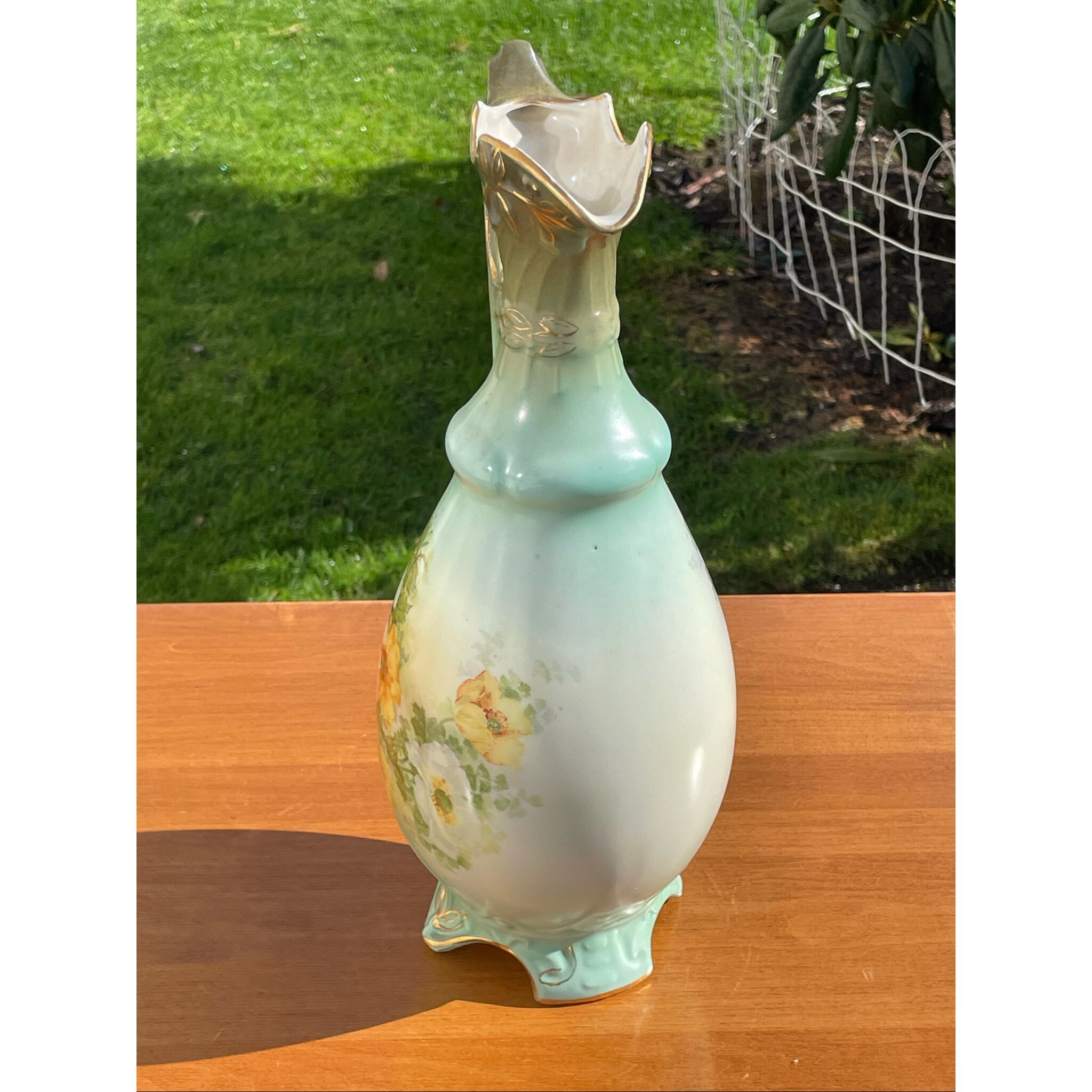 【内祝い】 Antique Hand Painted Romantic Victorian Floral Porcelain 西洋