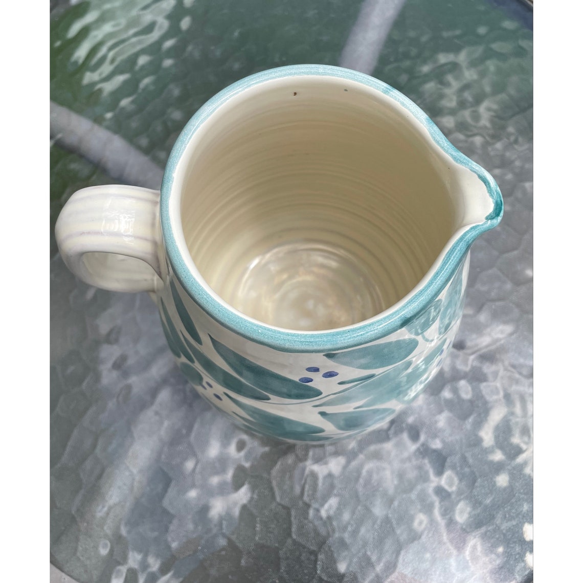 Estilo vintage Grottaglie Italia Jarra / Arcilla cerámica | Etsy