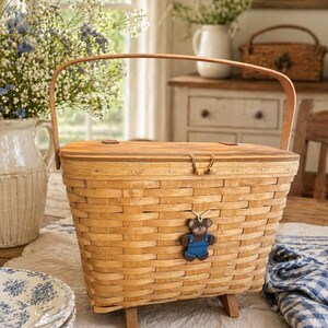 Longaberger Footed Basket - Etsy