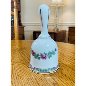 Vintage 1960s Ceramic Victorian Wedding Bell W/gold Trim Fine Bone ...