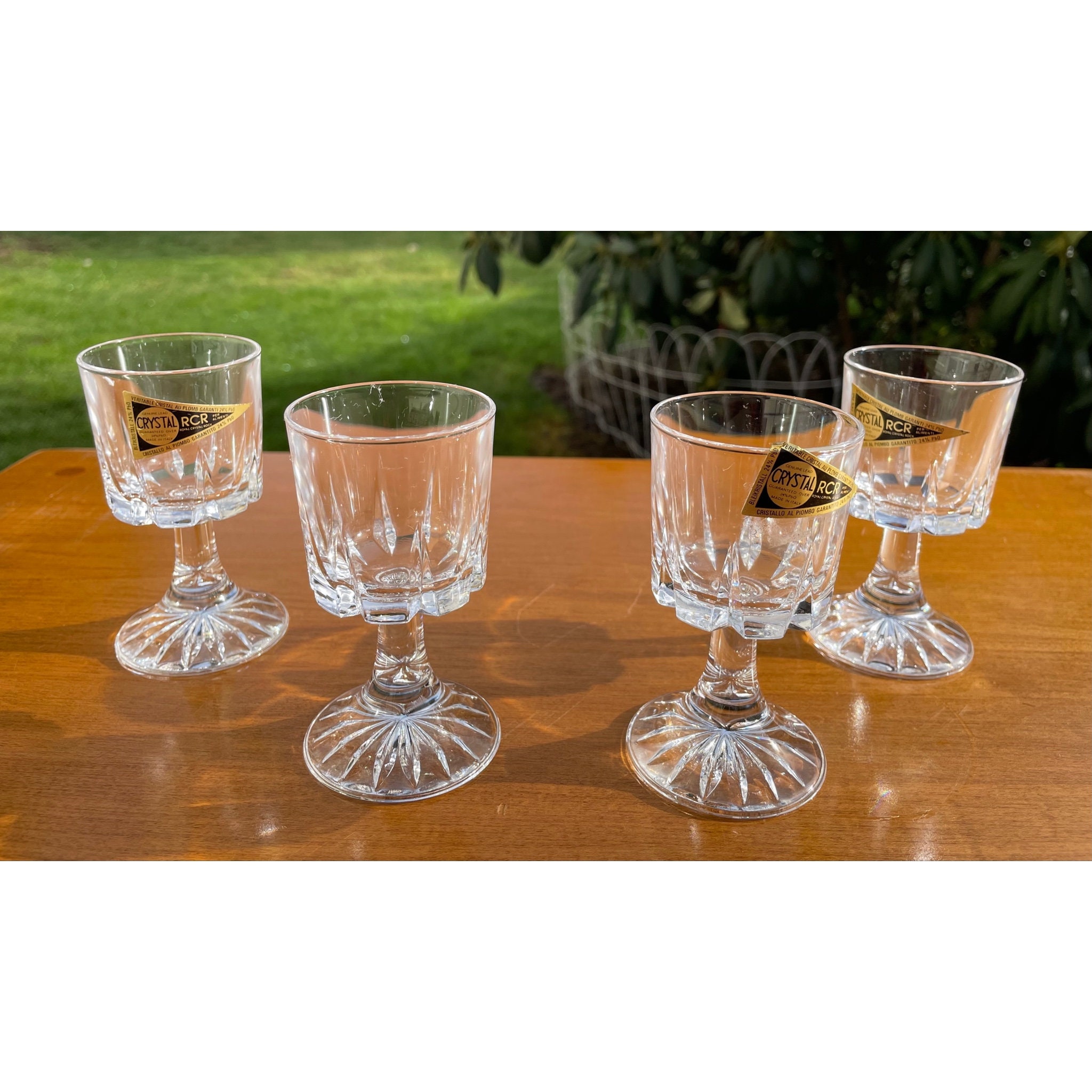 Mid Century Bleikristall Genuine Lead Crystal Shot Glasses Etsy