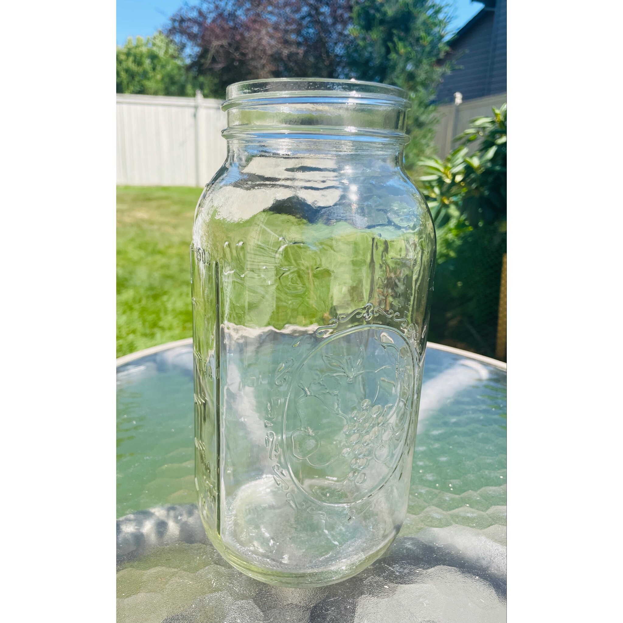 ◆jar◆ 2 QT Cracker Jar with Brushed Silver Lid - 110 mm | Fillmore