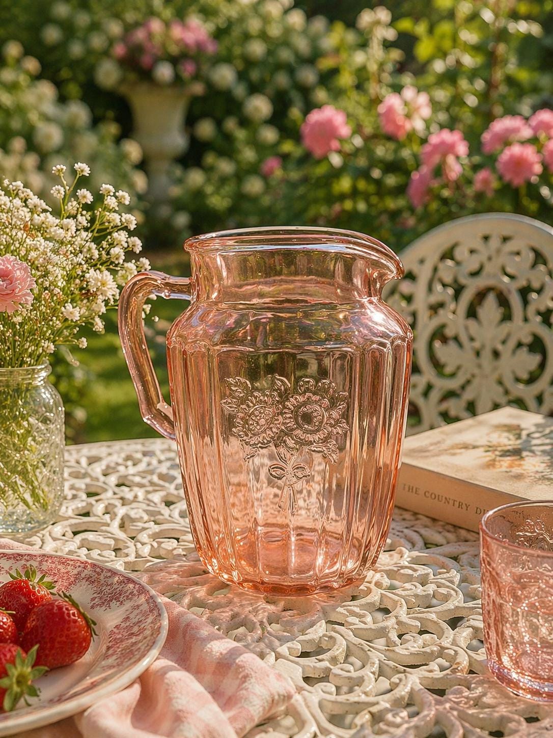 Vintage Anchor Hocking Mayfair “open Rose” Pink Depression Glass