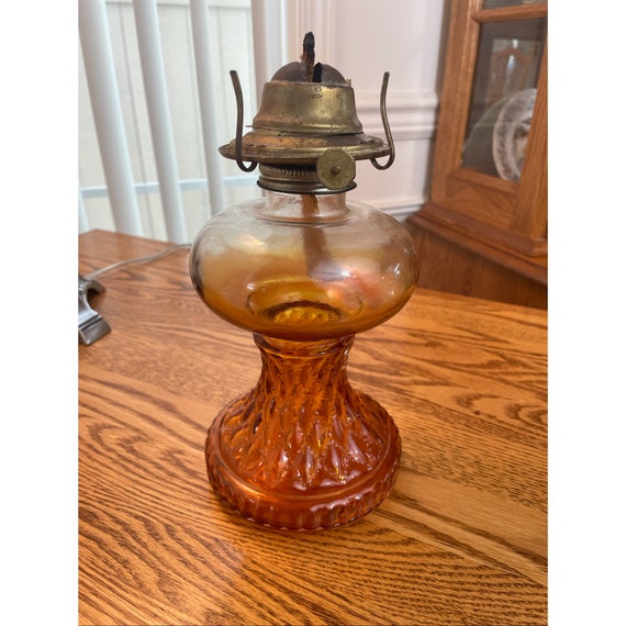 Vintage 1900s Eagle P A Lantern Amber Apollo Oil Lamp Kerosene