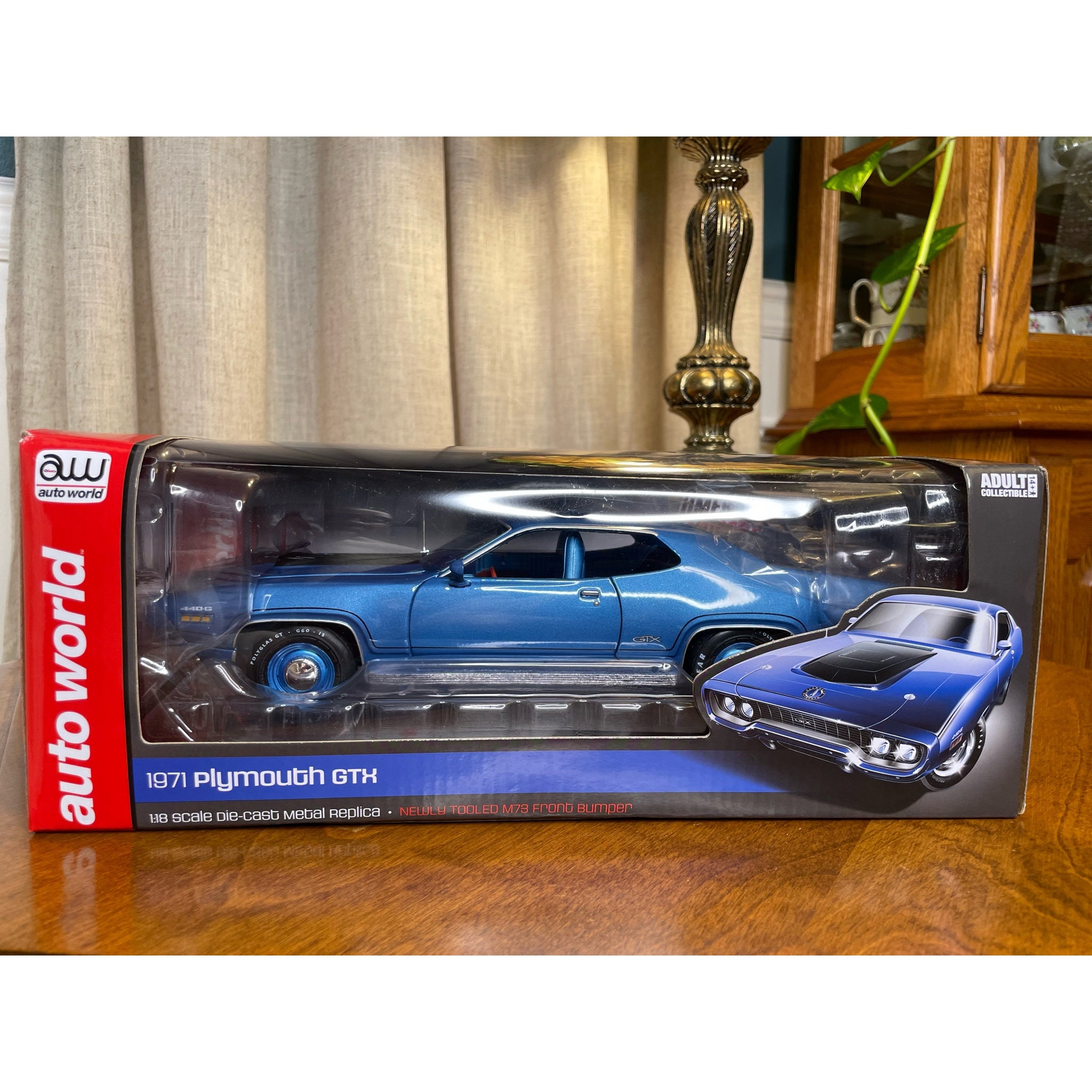 American Muscle Limited Edition (1971) Blue Plymouth GTX 1:18