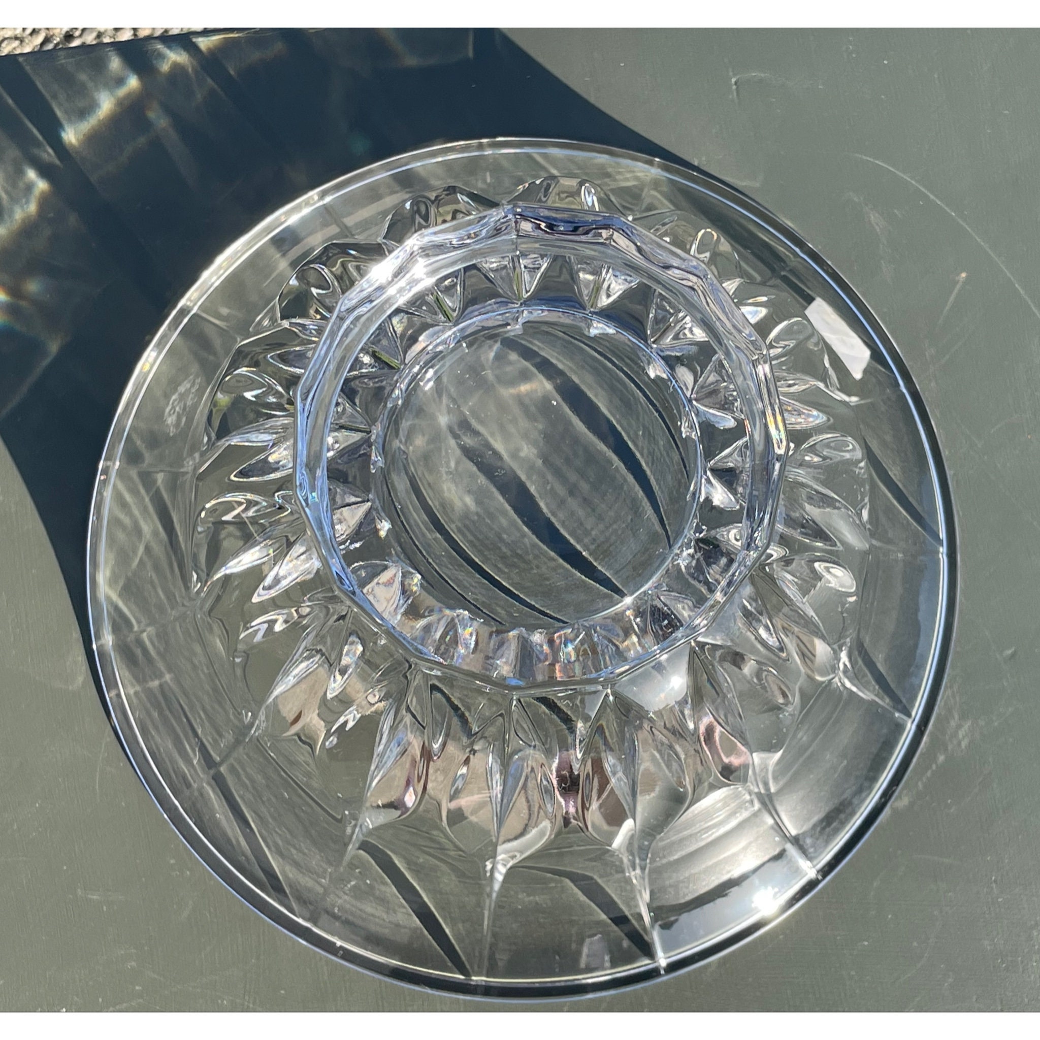 Vintage Elegant Noritake Lead Crystal Vendome Centerpiece Bowl Etsy