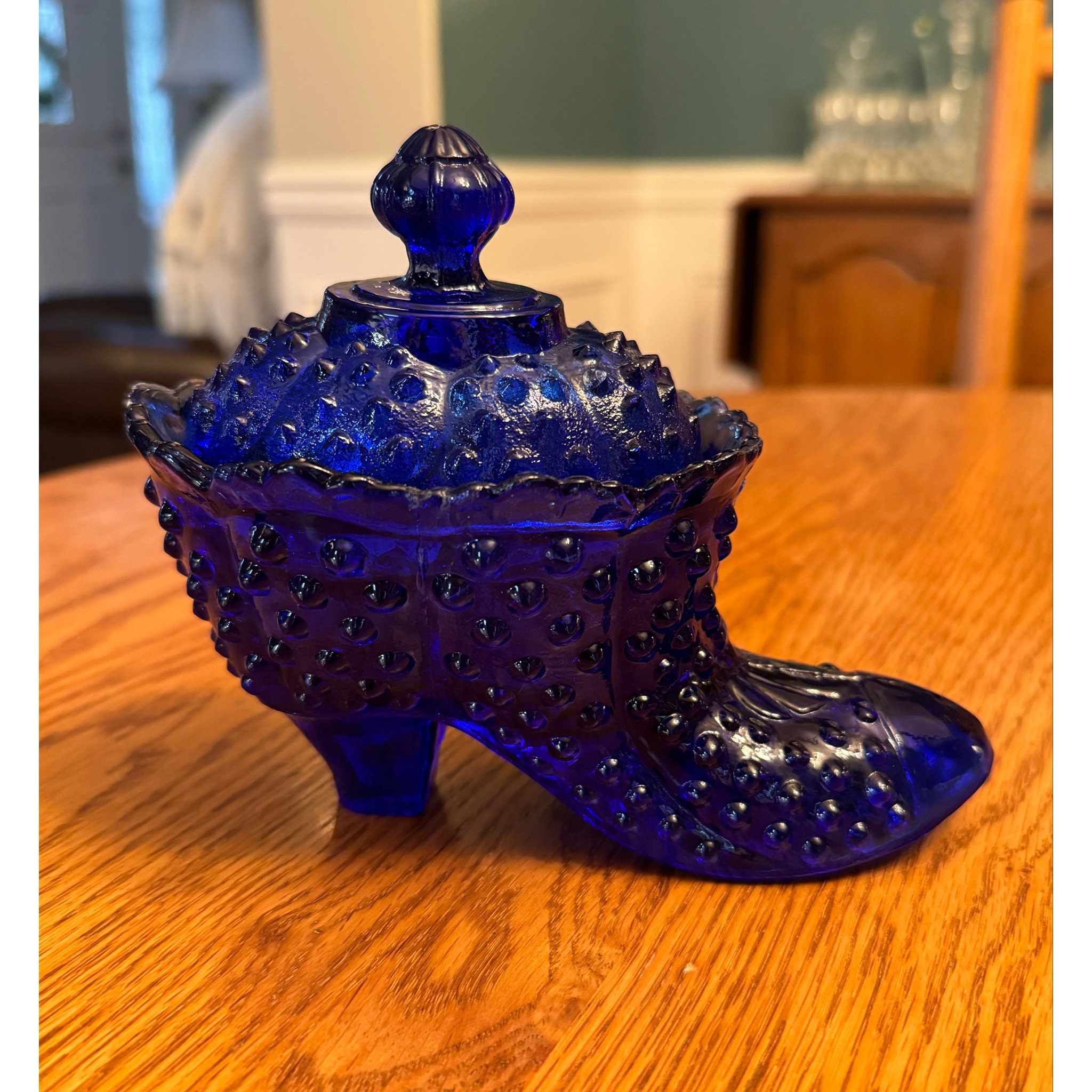 50~'60 フェントン Fenton Blue Hobnail 美品 50~'60 フェントン