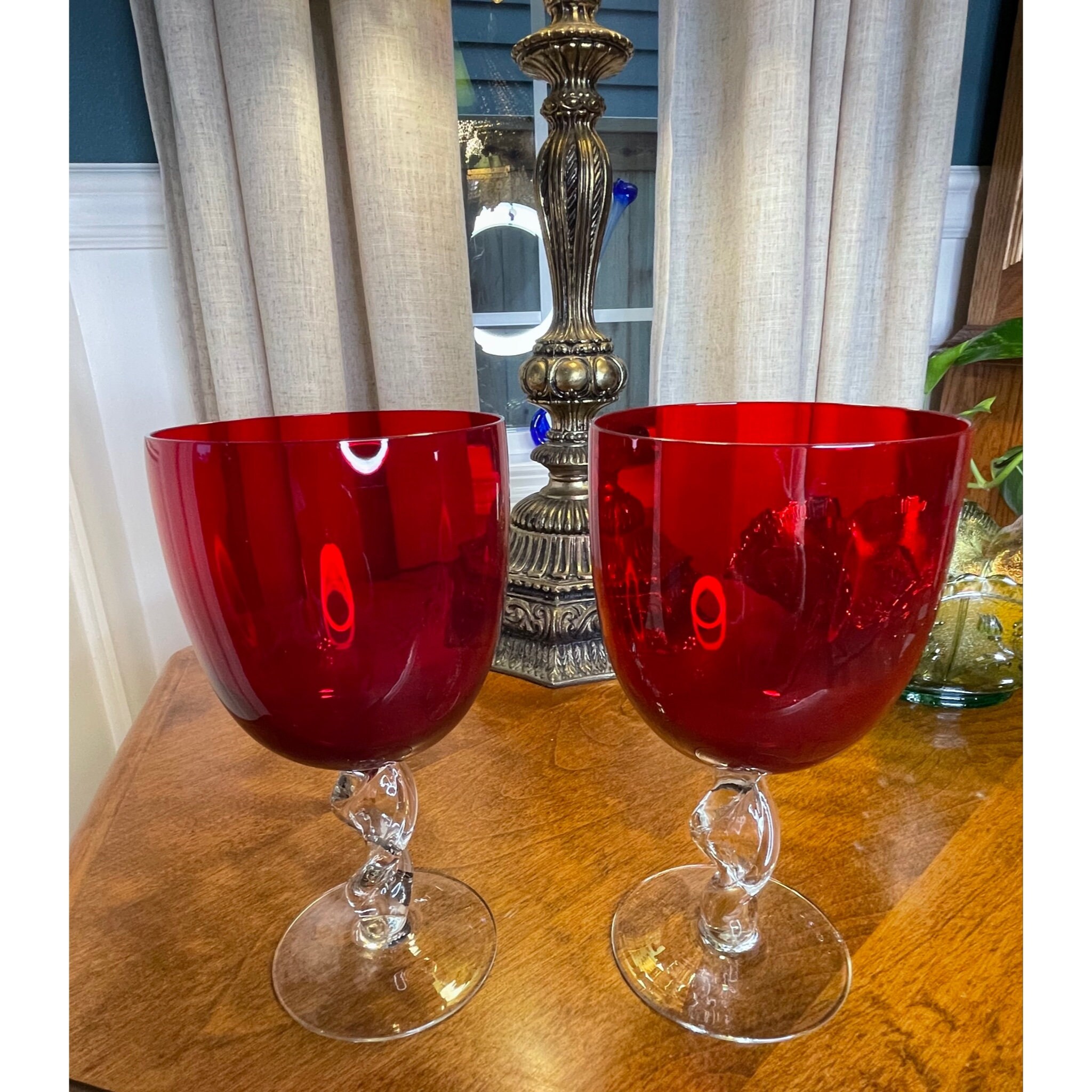 2/1Pc 650/710ml Crystal Red Wine Glass Big Belly Goblet Burgundy
