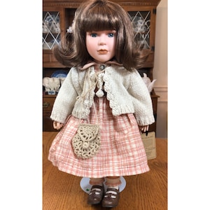 The Boyds Collection Limited Edition 3524/12000 &quot;Madison&quot; Doll Yesterday&#39;s Child Porcelain/Cloth Cottagecore Doll 16&quot;