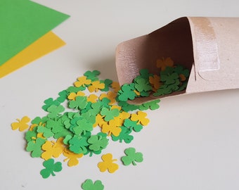 Biodegradable Confetti, Shamrock, Clover design, Table Confetti, Greetings cards or Invites confetti