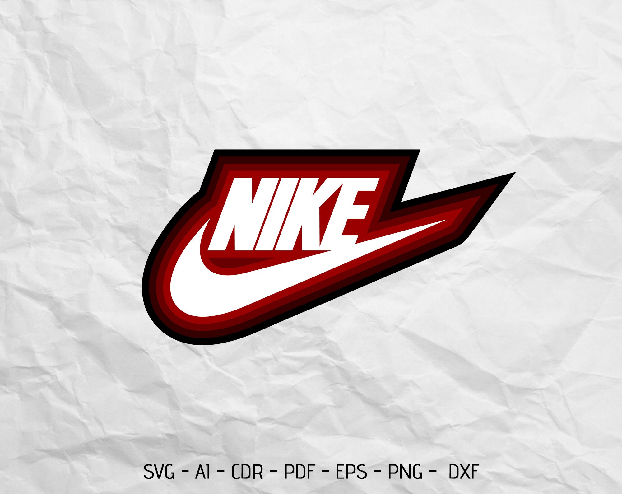 Nike logo svg for Cricut Laser cut and Print Etsy