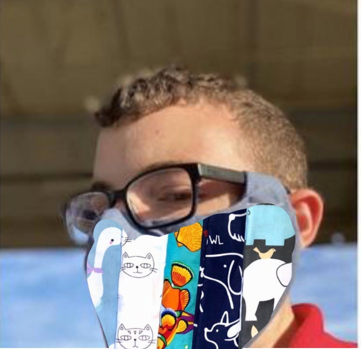 Animal Face mask for glasses wearers hearing aid attach to Etsy