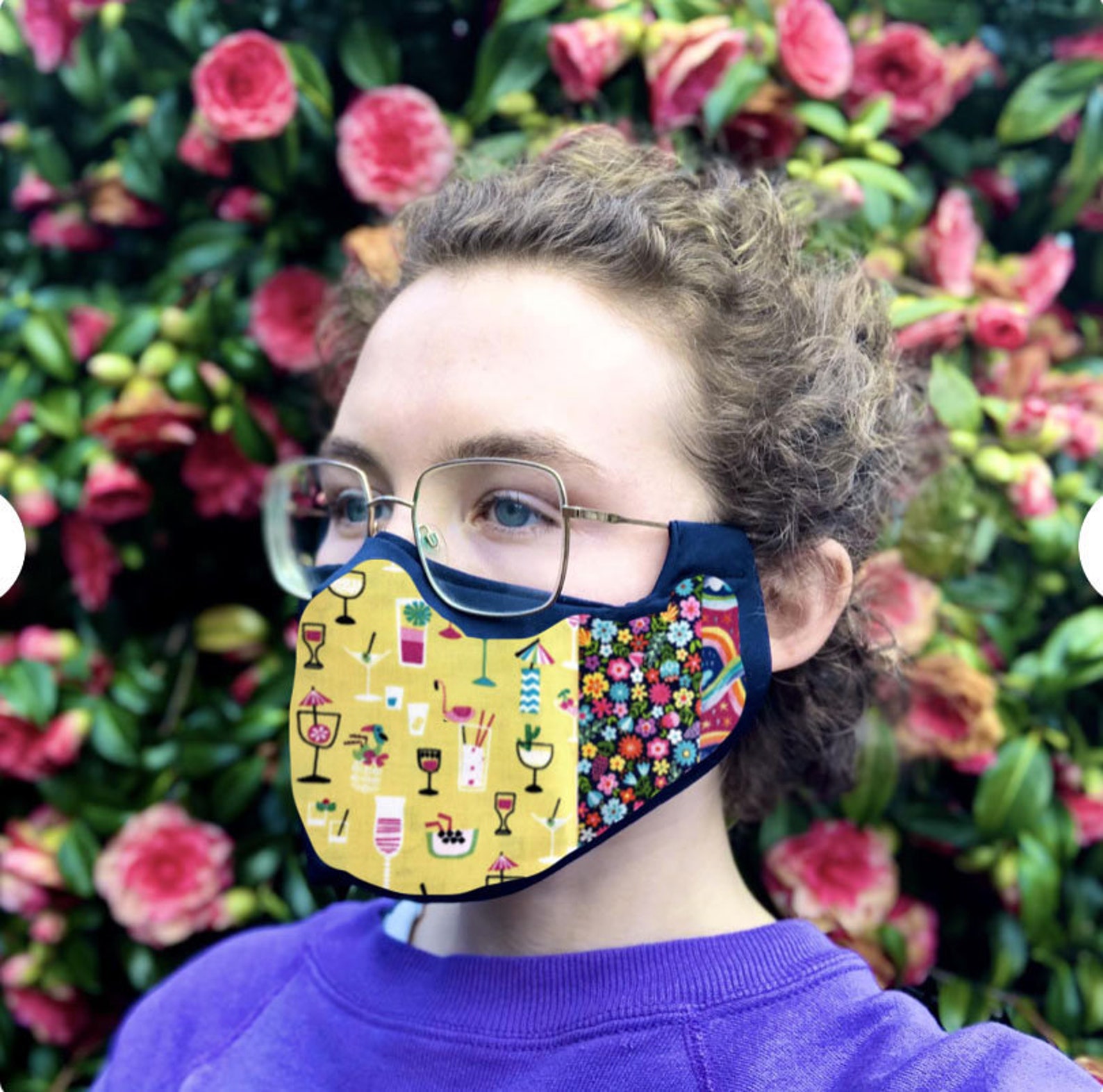 Summer face mask for glasses wearers hearing aid attach to Etsy