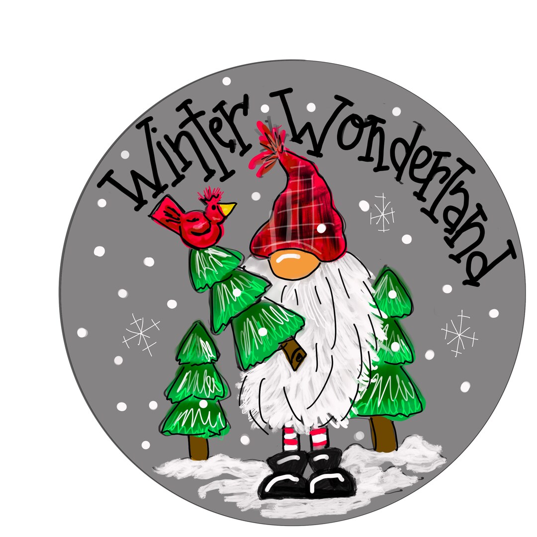TEMPLATE, Gnome Doorhanger, DIY Doorhanger, Christmas Decor ...