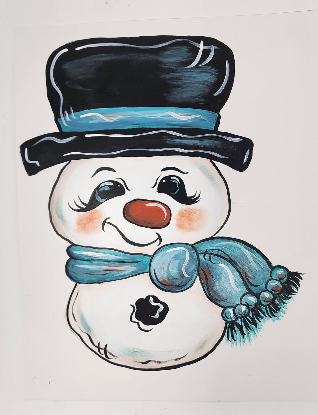 TEMPLATE - Snowman Door Hanger Template - DIY Door Hanger - Door Decor ...