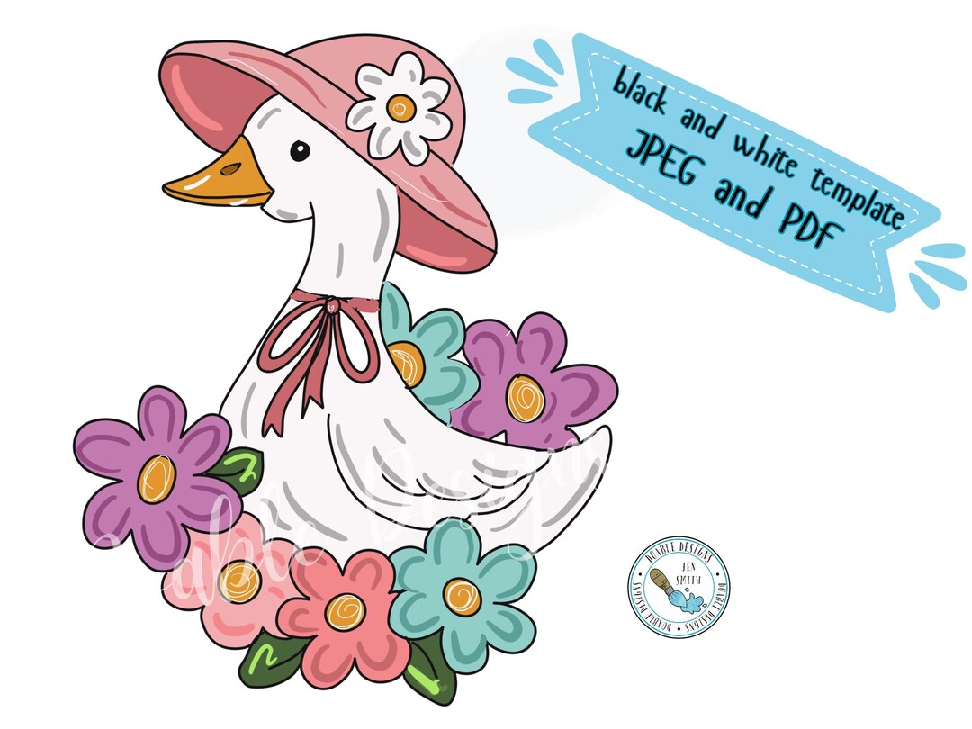 Springtime Goose Sweet Spring Goose is a Great Addition to Your Spring Decor. - Etsy