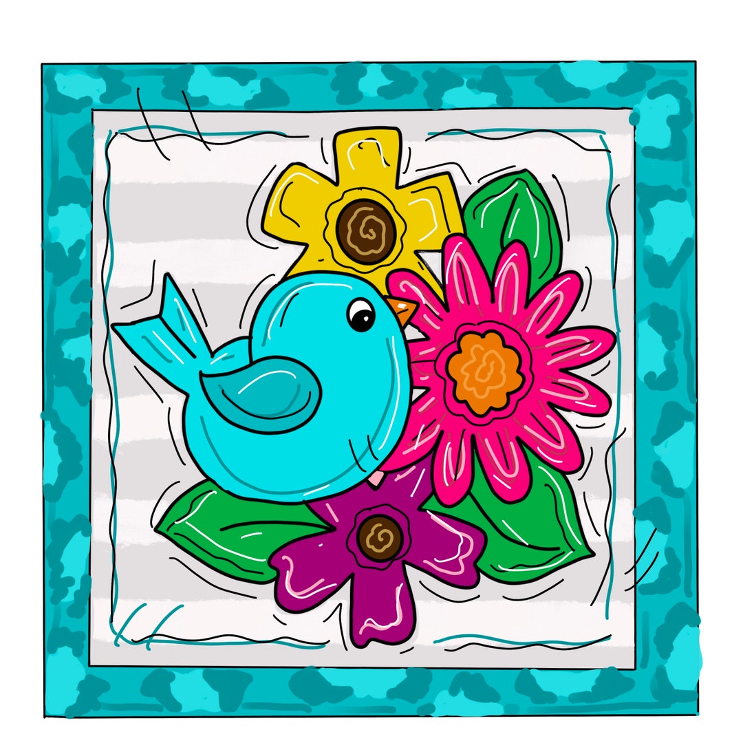 TEMPLATE Doorhanger Template Doorhanger Pattern Bird Etsy TEMPLATE Doorhanger Template Doorhanger Pattern Bird Etsy