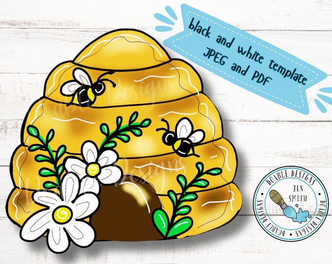 Spring TEMPLATE Doorhanger Template Doorhanger Pattern Gnome