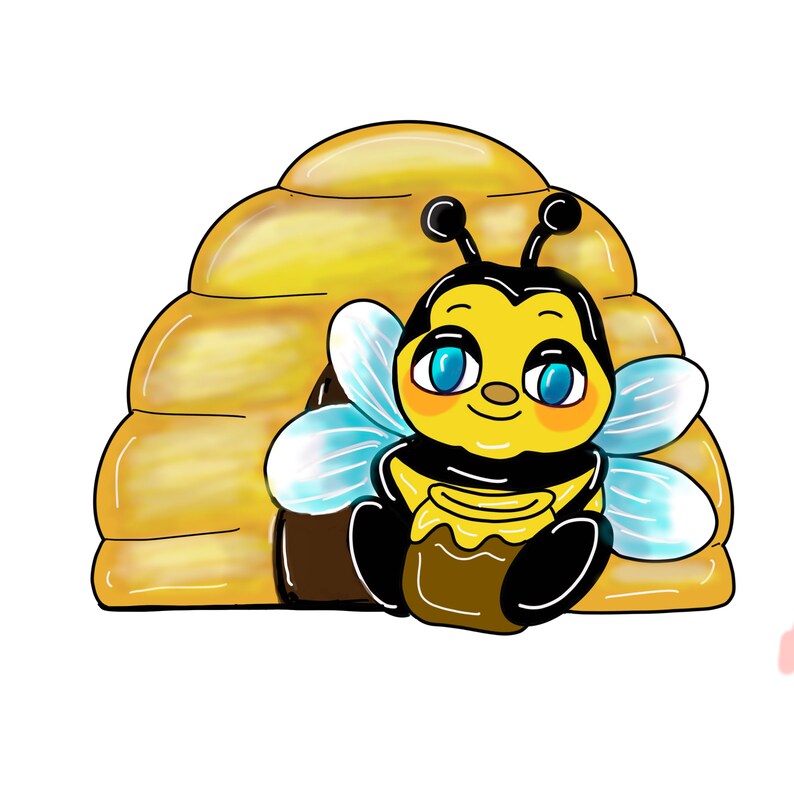 TEMPLATE Doorhanger Template Doorhanger Pattern Bee Etsy