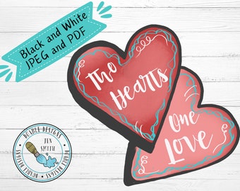 Valentine template, Valentine doorhanger, paint pattern, doorhanger template, downloadable pattern, heart template, heart pattern, DIY,heart
