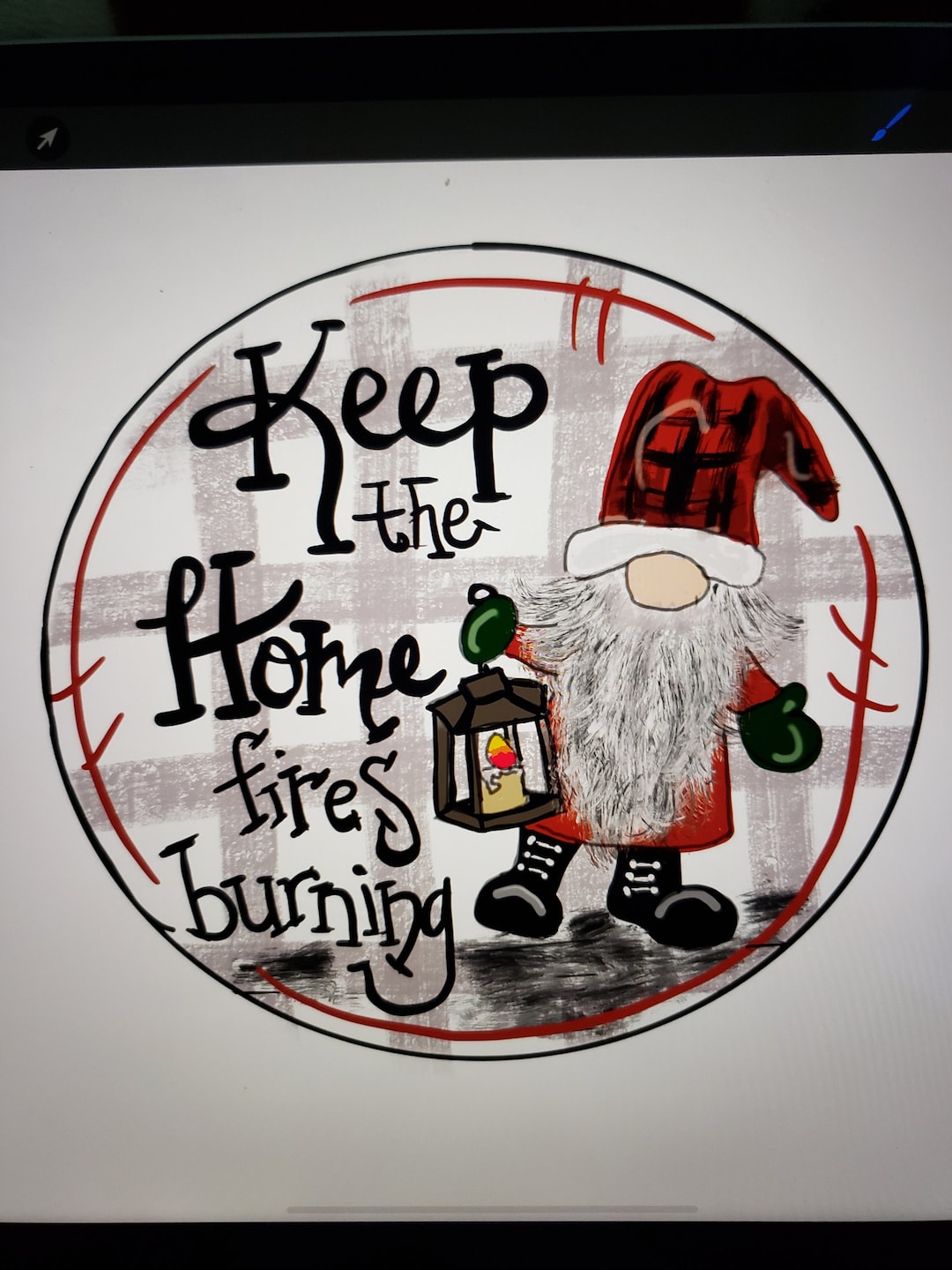 TEMPLATE, Gnome Doorhanger, DIY Doorhanger, Christmas Decor ...