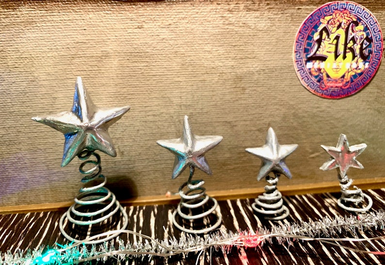 Miniature Christmas Star Tree Topper Dollhouse Miniature Etsy