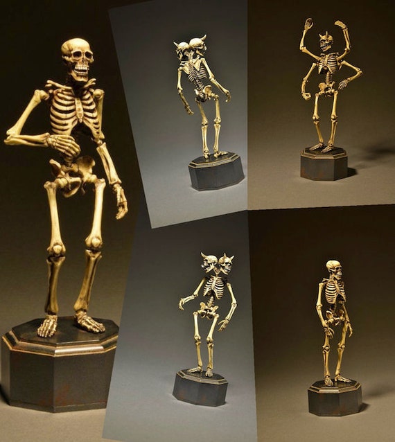 Skeleton Action Figure Joint Movable Anatomical Model Skeleton Model  Dollhouse Miniature Halloween 6th 12th 18th Scale Halloween 