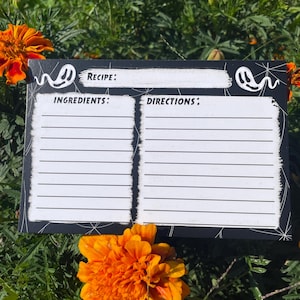 Ghosty Recipe Cards