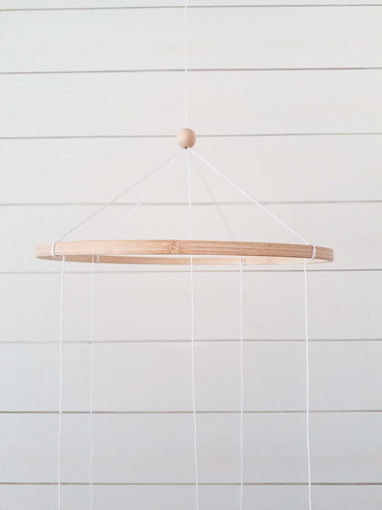 Circle Mobile Hanger / Wooden Mobile Hanger / 5 7 or 9 Etsy