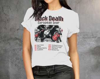 Black Death Shirt Rats European Tour: Funny History T-shirt