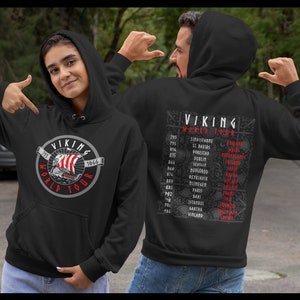 Viking World Tour Hoodie: Norse Mythology Sweatshirt