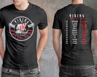 Viking World Tour T-Shirt: Norse History, Scandinavian Clothing