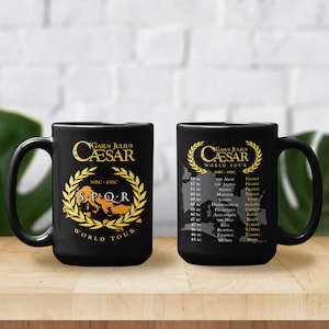 Julius Caesar World Tour Mug: Roman Empire History Gift