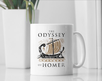 The Odyssey of Homer Coffee Mug: Greek Mythology Literature Cup